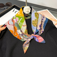 Atelier Still Life Silk Cotton Scarf 70cm – Art-Inspired Giftable Scarf