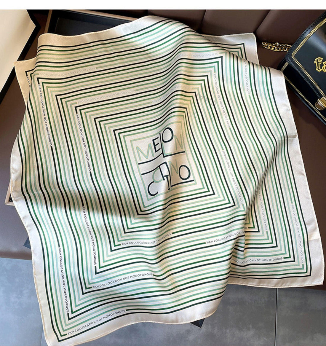 Minimalist Stripe 100% mulberry Silk Scarf/Silk head scarf/Silk hair scarf/Silk neck scarf/Mother&