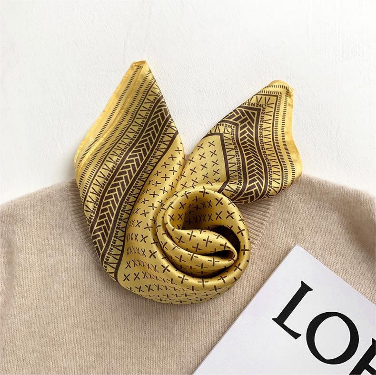 Minimalist Crosshatch 100% mulberry Silk Scarf/Silk head scarf/Silk hair scarf/Silk neck scarf/Mother&