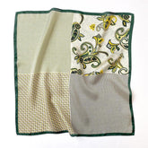 Polka Dot Paisley Muster Patchwork Seidenschal/100 % Maulbeerseidenschal/Seidenkopfschal/Seidenhaarschal/Seidenhalstuch/Seidenbandana/Taschenaccessoire