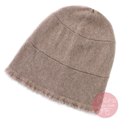 100% Pure Cashmere Knit Bucket Hat – Soft Slouchy Fit, Minimal Everyday Style