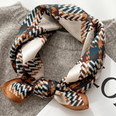 Schottischer Karierter Seidenschal/100 % Maulbeerseidenschal/Seidenkopfschal/Seidenhaarschal/Seidenhalstuch/Seidenbandana/Taschenaccessoire/Geschenk für Sie
