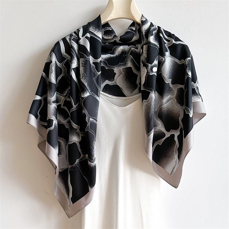 Gradient Style Chic Large Satin Scarf | 90x90cm Bandana | Twill Satin Shawl | Perfect Gift for Her, Mother&