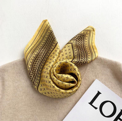 Schal aus 100 % Maulbeerseide/Kopftuch aus Seide/Haarschal aus Seide/Halstuch aus Seide/Muttertagsgeschenke/Taschenaccessoire/Geschenk für Sie/Für den Frühling