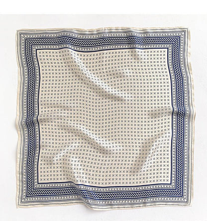 Vintage Style 100% mulberry Silk Scarf/Silk head scarf/Silk hair scarf/Silk neck scarf/Mother&