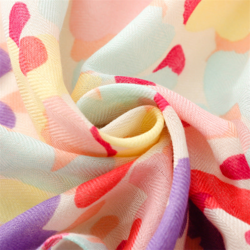 Cross-border  soft cotton and linen feel  scarf women&