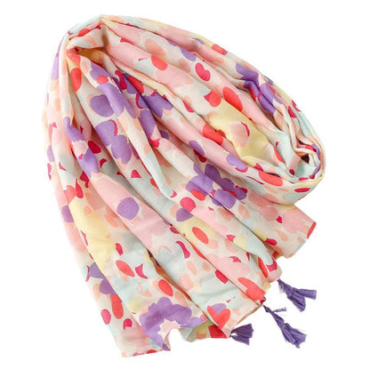 Cross-border  soft cotton and linen feel  scarf women&