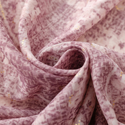 Scarf travel sunscreen  scarf photo retro ethnic style taro purple hand-painted mosaic bronzing shawl women