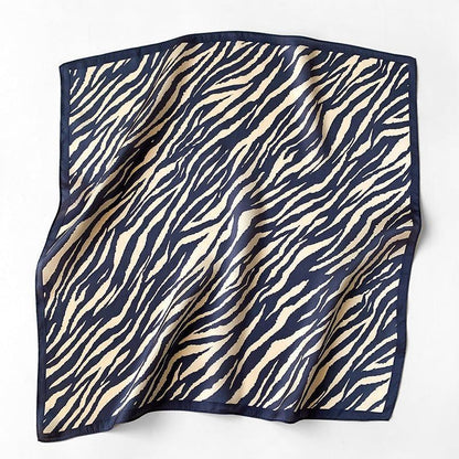 Zebrastreifen 100 % Maulbeerseidenschal/Seidenkopfschal/Seidenhaarschal/Seidenhalsschal/Muttertagsgeschenke/Taschenaccessoire/Geschenk für Sie