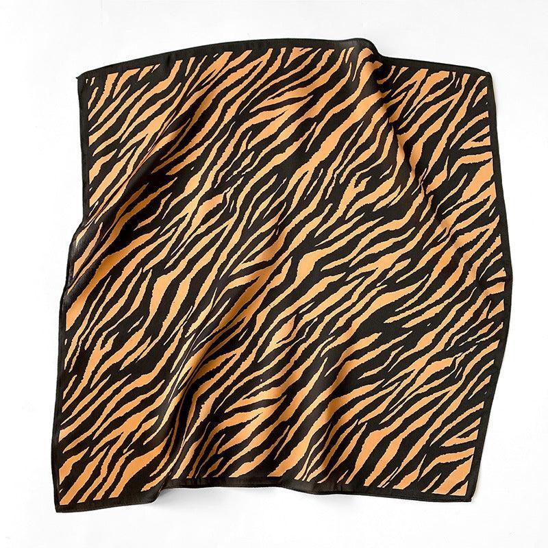 Zebrastreifen 100 % Maulbeerseidenschal/Seidenkopfschal/Seidenhaarschal/Seidenhalsschal/Muttertagsgeschenke/Taschenaccessoire/Geschenk für Sie