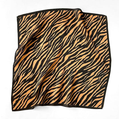 Zebrastreifen 100 % Maulbeerseidenschal/Seidenkopfschal/Seidenhaarschal/Seidenhalsschal/Muttertagsgeschenke/Taschenaccessoire/Geschenk für Sie