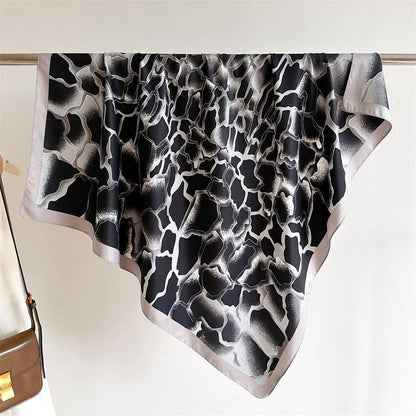 Gradient Style Chic Large Satin Scarf | 90x90cm Bandana | Twill Satin Shawl | Perfect Gift for Her, Mother&