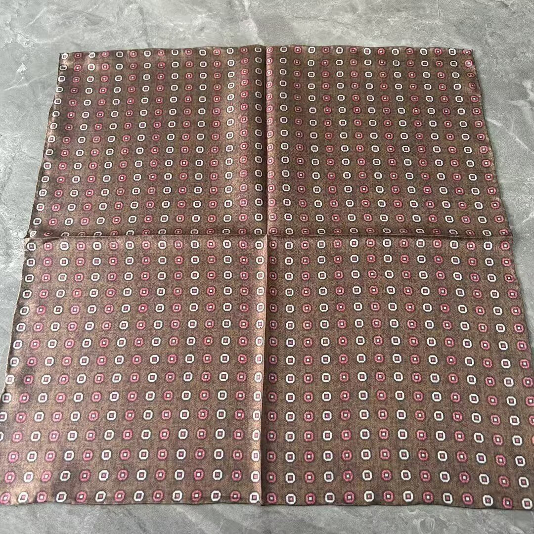 Hand-Rolled Silk Twill Square Scarf - SS53-HH-001