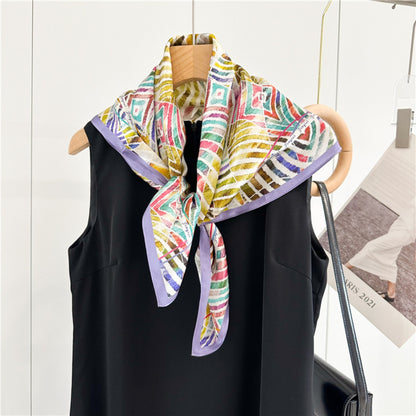 Color Splash 100% Mulberry Silk Scarf | 26&