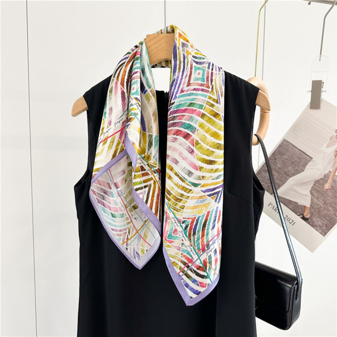 Color Splash 100% Mulberry Silk Scarf | 26&