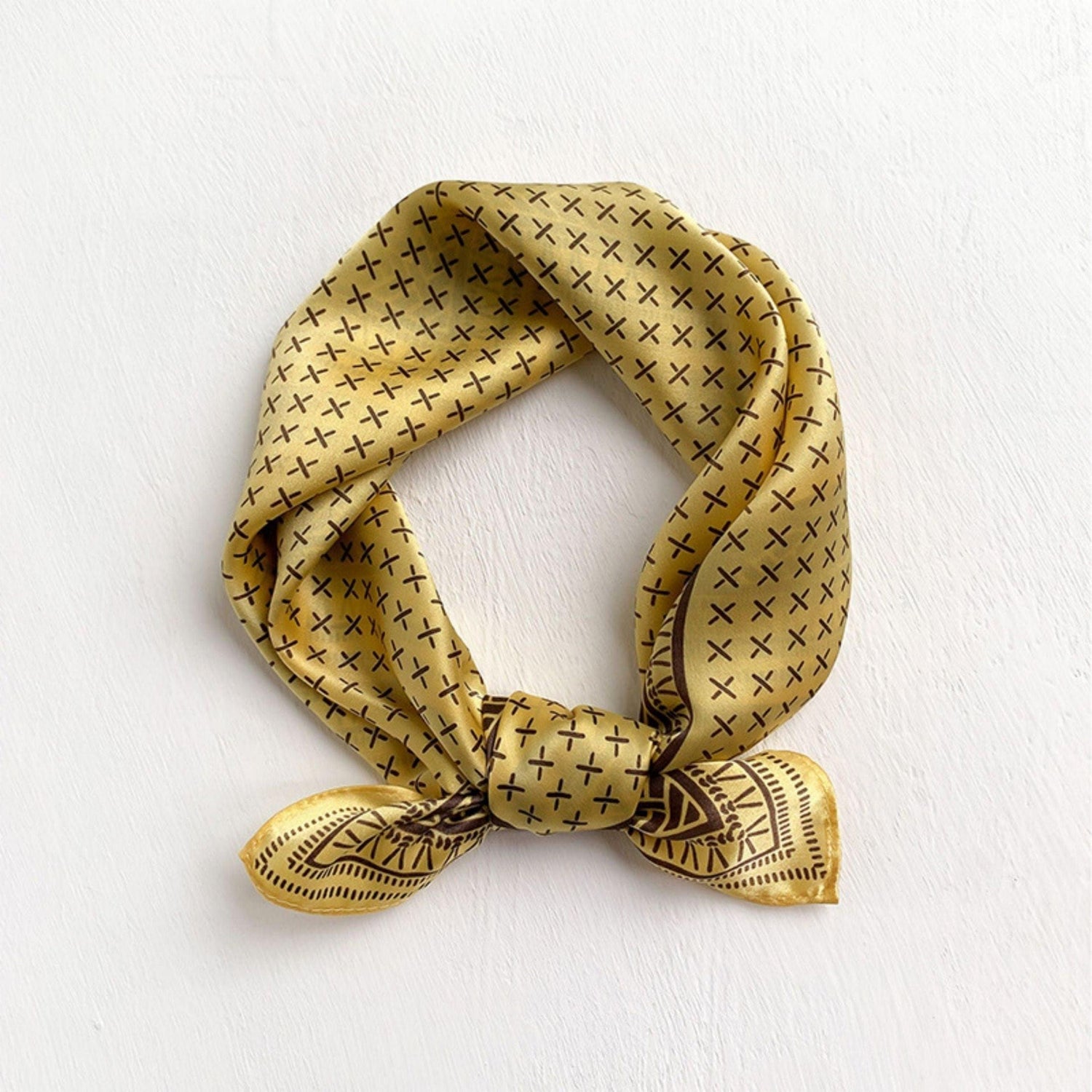 Vintage Style 100% mulberry Silk Scarf/Silk head scarf/Silk hair scarf/Silk neck scarf/Mother&