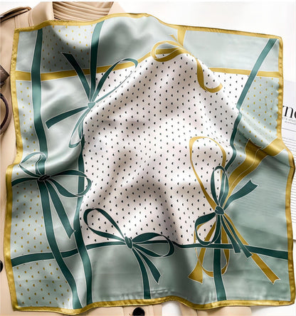 Little Love Chart Pattern print 100% mulberry Silk Scarf/Silk hair scarf/Silk neck scarf/Mother&