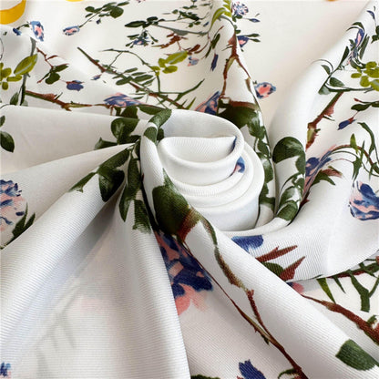 Oriental Aesthetic Chic Large Satin Scarf | 90x90cm Bandana | Twill Satin Shawl | Perfect Gift for Her, Mother&