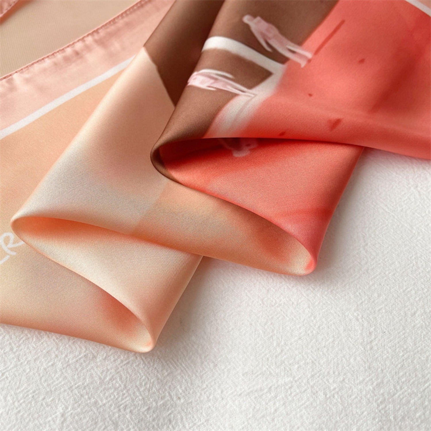 Colorado-Schal/100 % veganer Seidenschal/Seidenkopfschal/55*55 cm/Seidenhaarschal/Seidenhalstuch/Seidenbandana/Taschenaccessoire/Geschenk für Sie