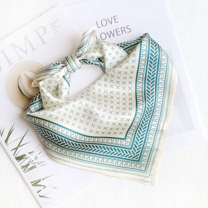 Schal aus 100 % Maulbeerseide/Kopftuch aus Seide/Haarschal aus Seide/Halstuch aus Seide/Muttertagsgeschenke/Taschenaccessoire/Geschenk für Sie/Für den Frühling